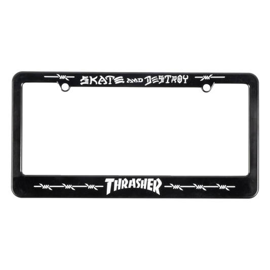 Thrasher Barbed Wire License Plate Frame