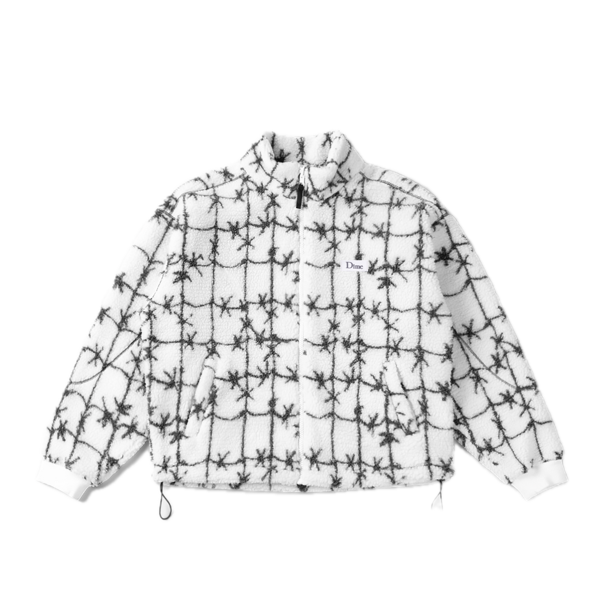 Dime Polar Fleece Sherpa Zip - White