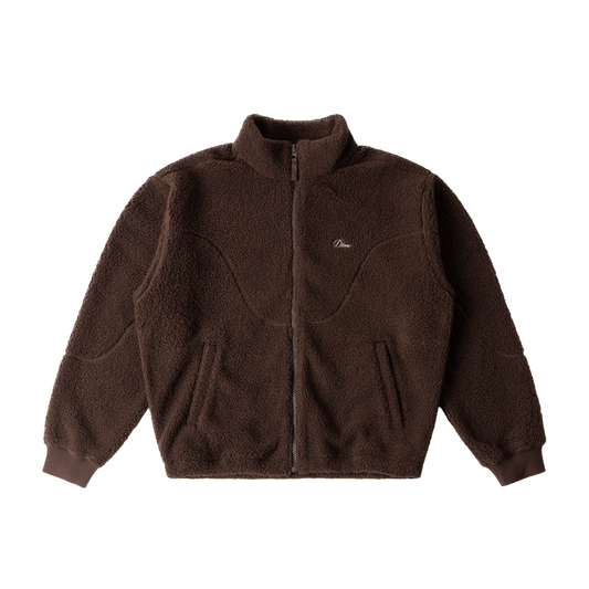 Dime Polar Fleece Sherpa Zip - Brown