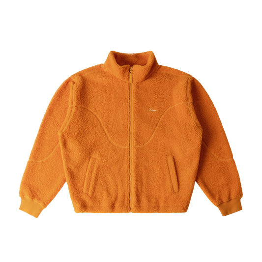 Dime Polar Fleece Sherpa Zip - Orange