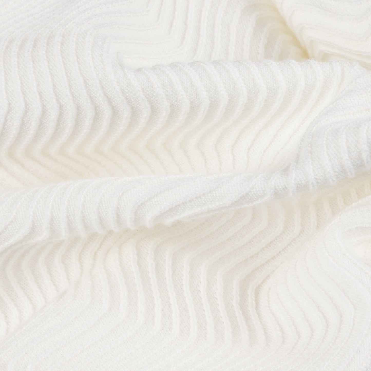 Dime Wave Knit Shortsleeve Shirt - Ivory