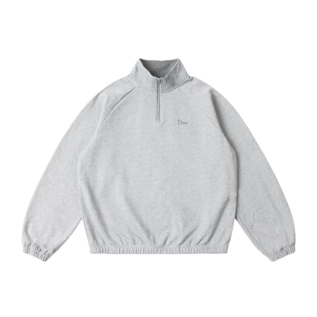Dime Classic Terry Quarter Zip - Heather Gray – Ninetimes Skateshop