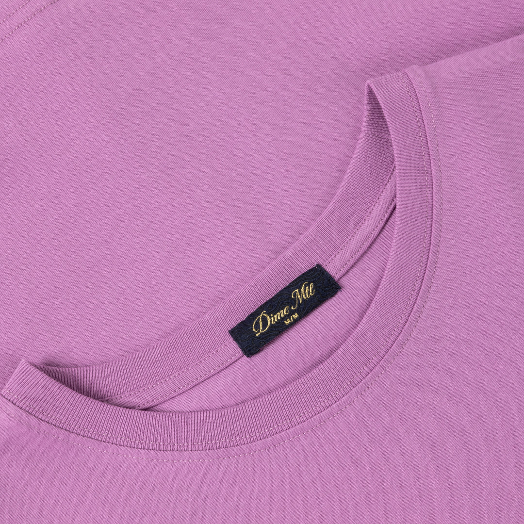 Dime Cursive Paper Cut Tee - Lilac