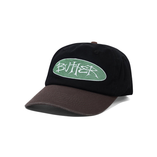 Butter Goods Tide 5 Panel Cap - Washed Black/Dusk