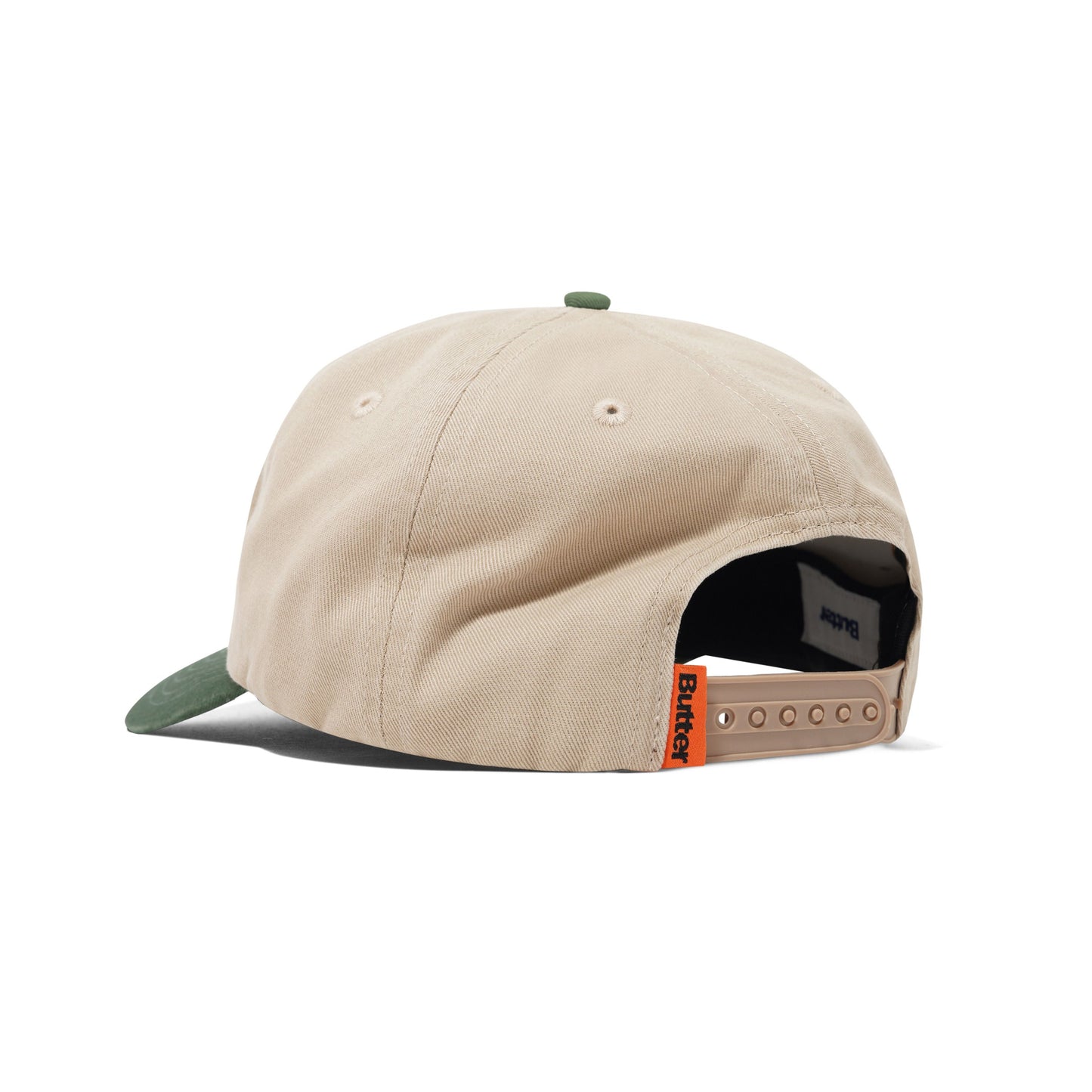 Butter Goods Tide 5 Panel Cap - Washed Tan/Seaweed