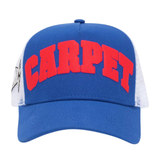 Carpet Company Varsity Trucker Hat - Blue