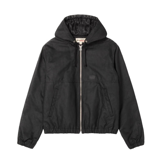 Stussy Waxed Cotton Work Jacket - Black
