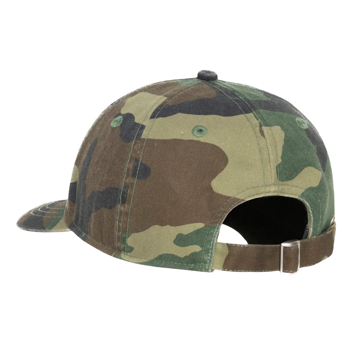 Stussy Basic Washed Low Pro Cap - Woodland Camo