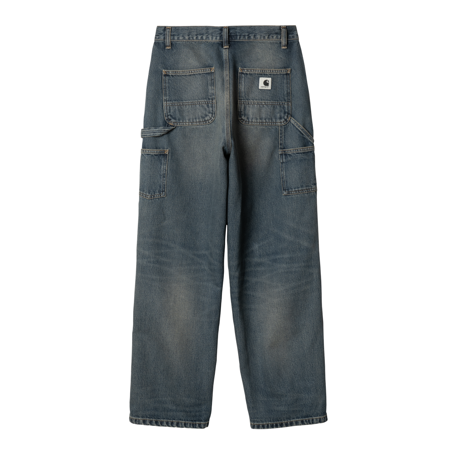 Carhartt WIP Women’s Brandon Double Knee Pant - Blue Dark Used Wash