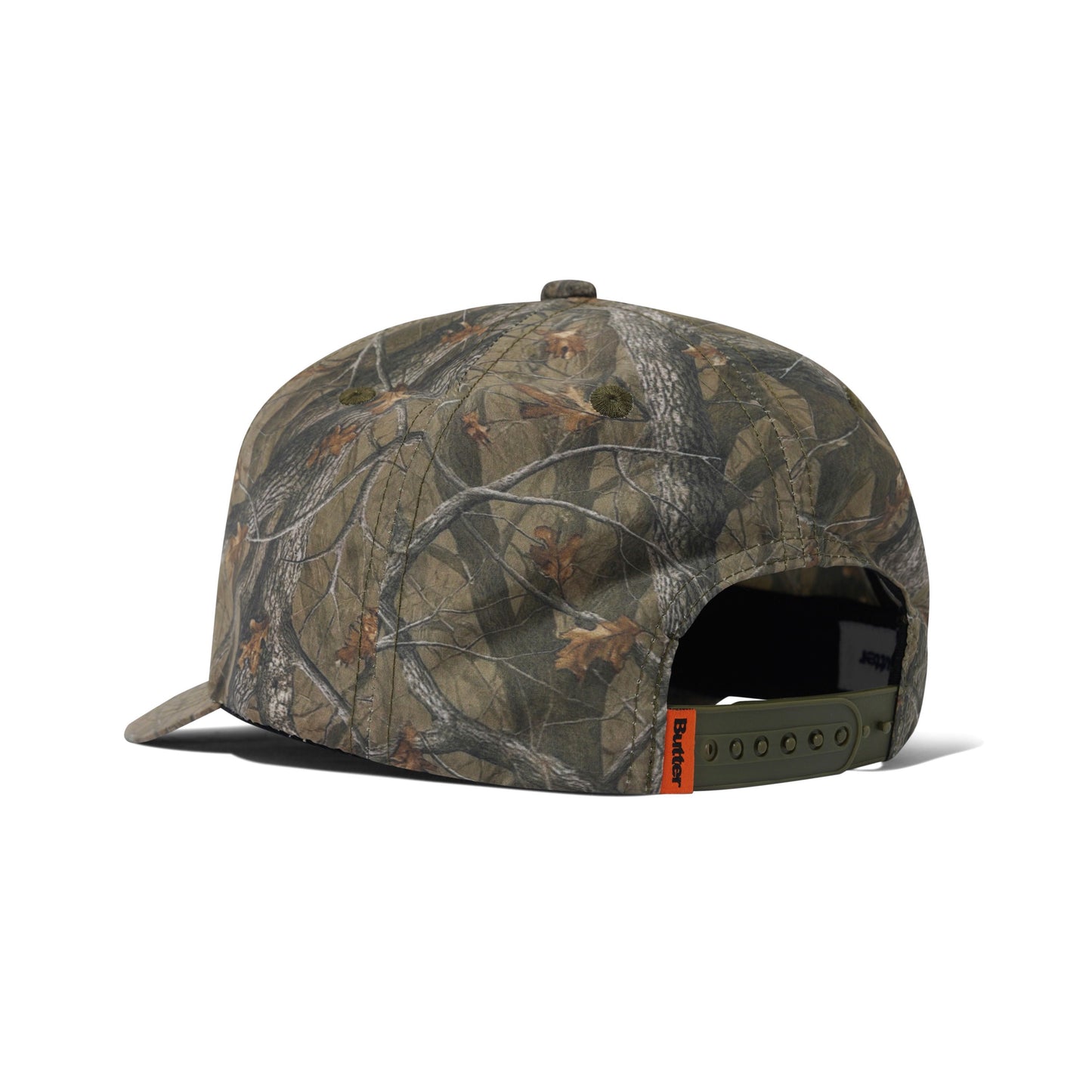 Butter Goods Warped 5 Panel Cap - Forest Camo