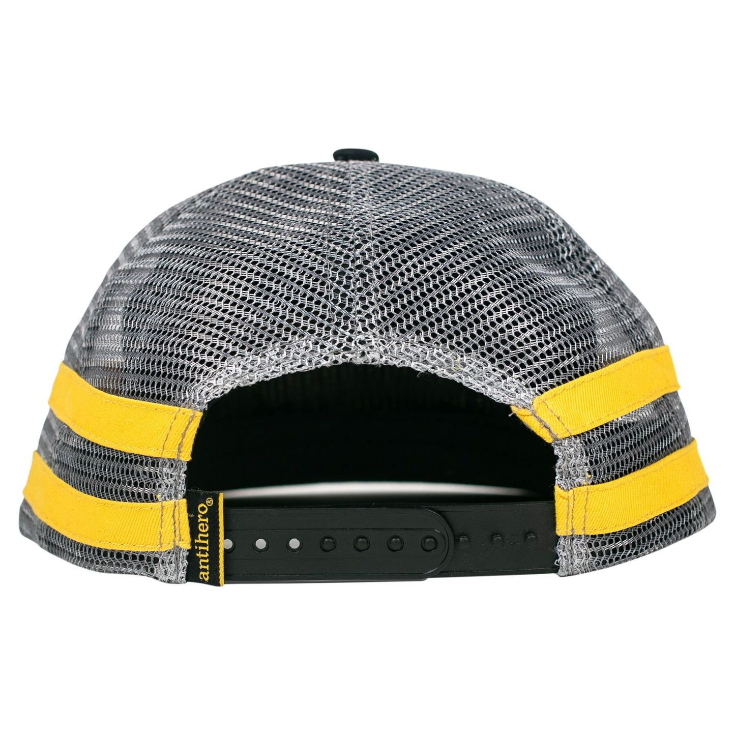 Antihero Basic Eagle Snapback - Black/Charcoal/Yellow