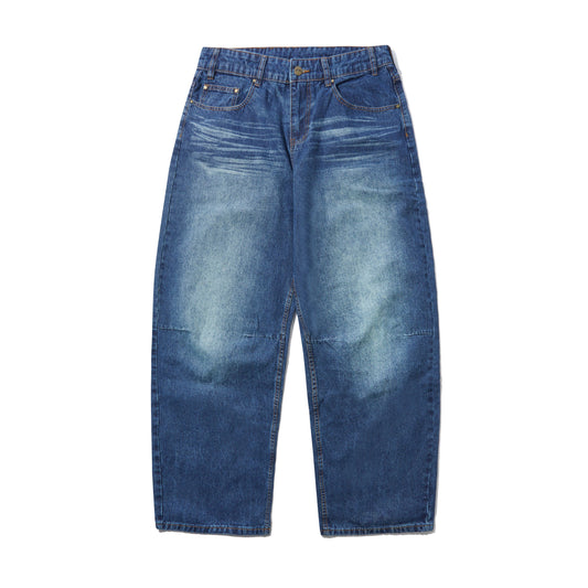 Butter Goods Wide Cut Denim Jeans - Dark Blue Slub