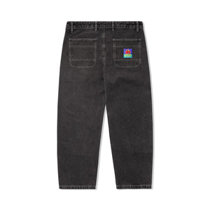 Butter Goods Double Knee Work Pants - Washed Black