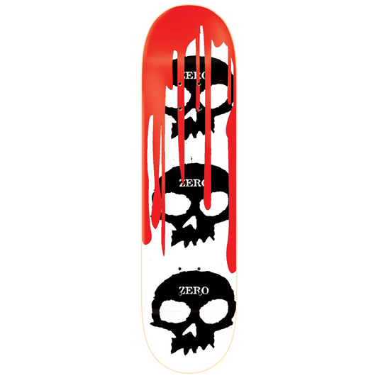 Zero 3 Skull Blood Deck White - 8.5