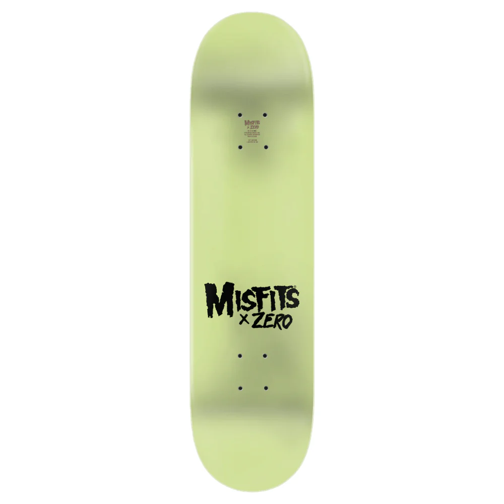Zero Misfits Fiend Skull Glow In The Dark Dip Deck - 8.5