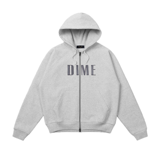 Dime Blocks Zip Hoodie - Heather Gray