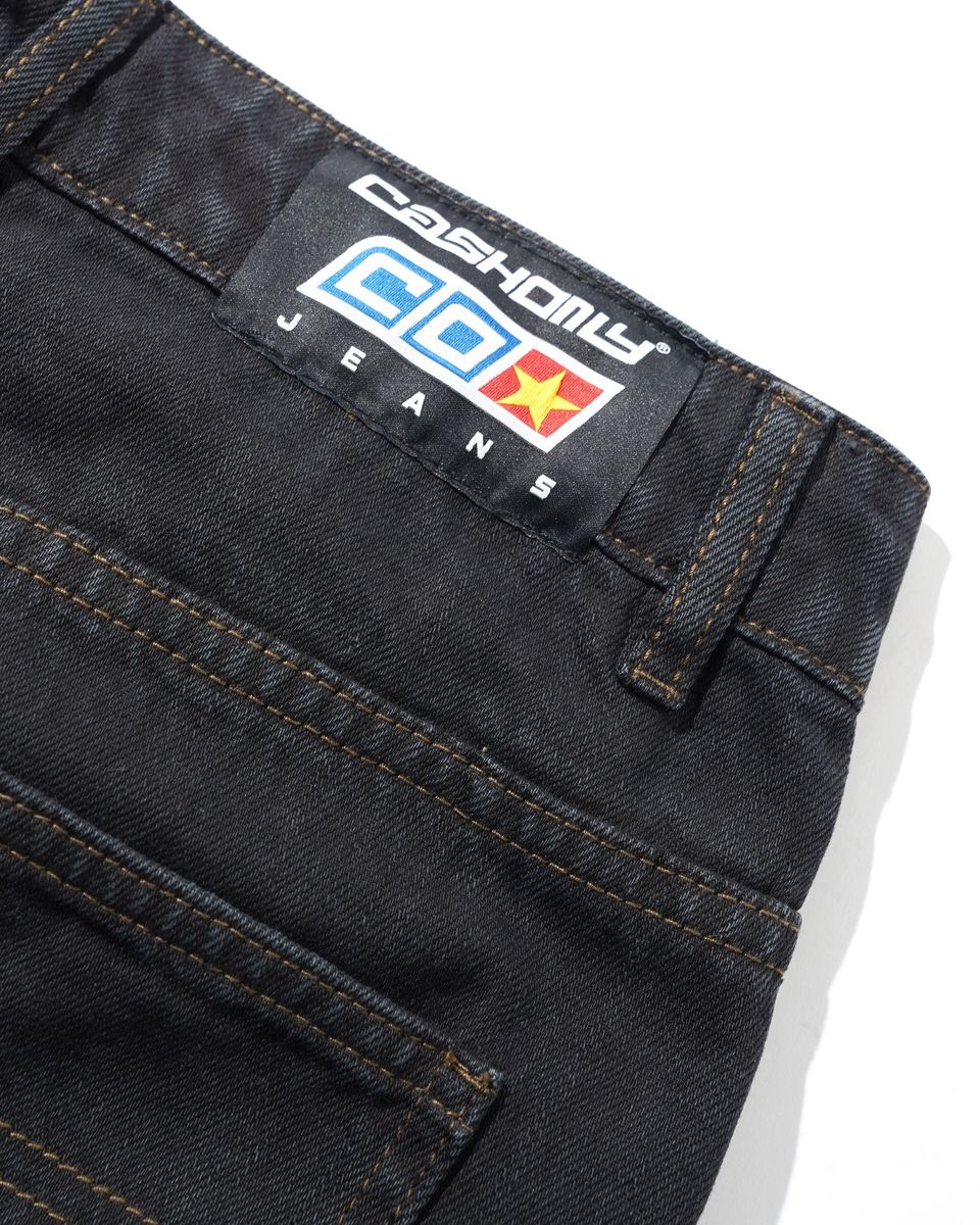 Cash Only Aleka Denim Jeans - Flat Black