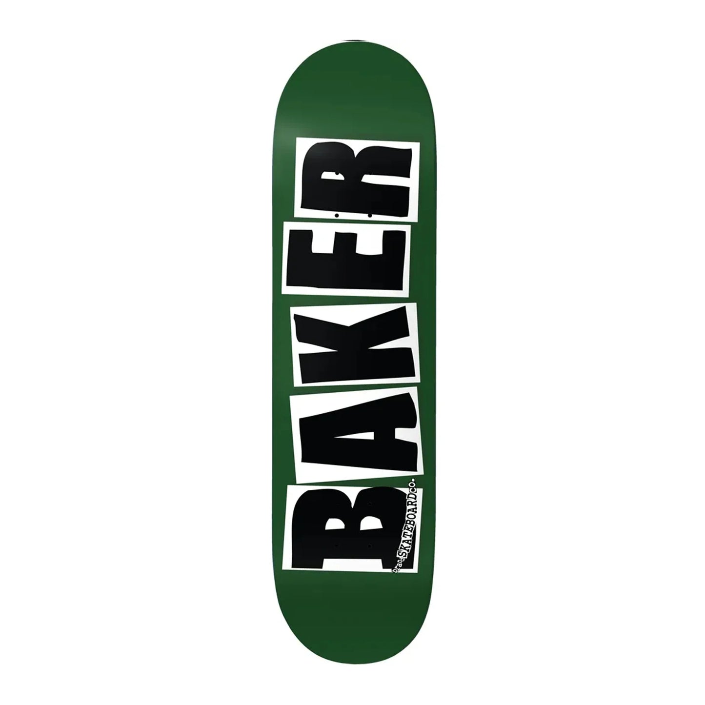 Baker Brand Logo Forest Green Deck - 7.88