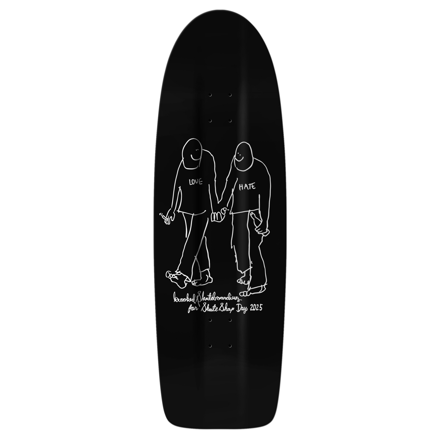 Krooked Skate Shop Day Exclusive Beamer Hate Deck - 10.75