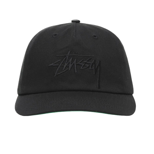 Stussy Big Stock Mid Depth Cap - Black