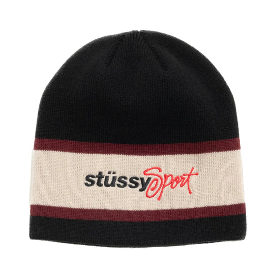 Stussy Stussy Sport Stripe Skullcap Beanie - Black