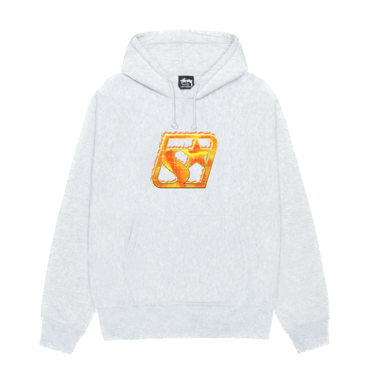 Stussy Blaze Hoodie - Ash Heather