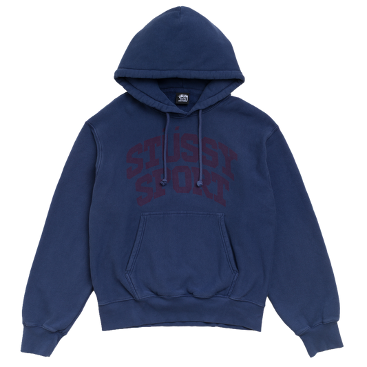 Stussy Block Sport Garment Dyed Hood - Midnight