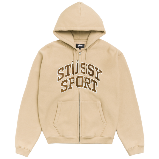 Stussy Stussy Sport Zip Hood - Tan