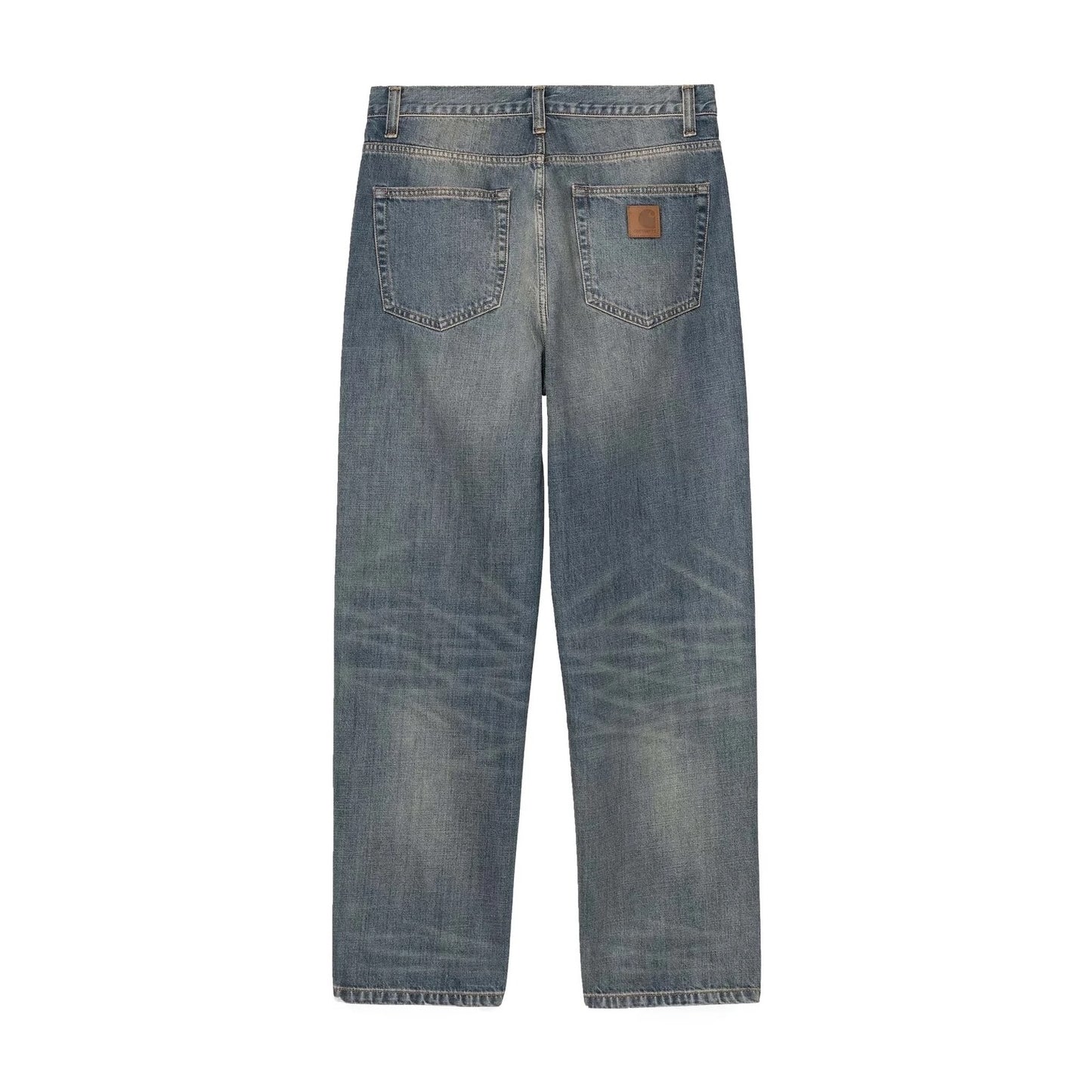 Carhartt WIP Aaron Pant Blue Worn Used Wash