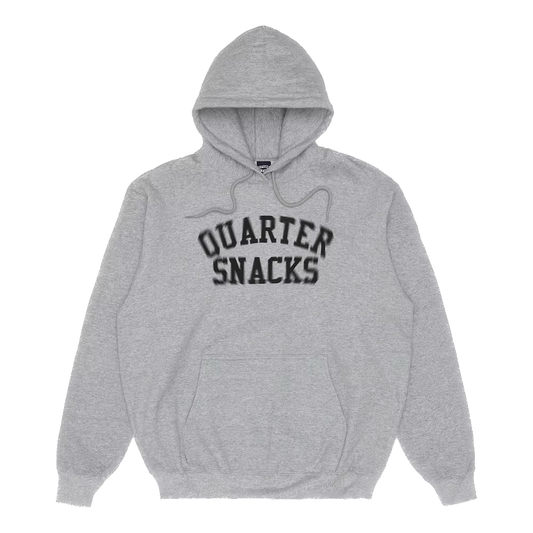 Quartersnacks Motion Arch Logo Hoodie - Heather Grey
