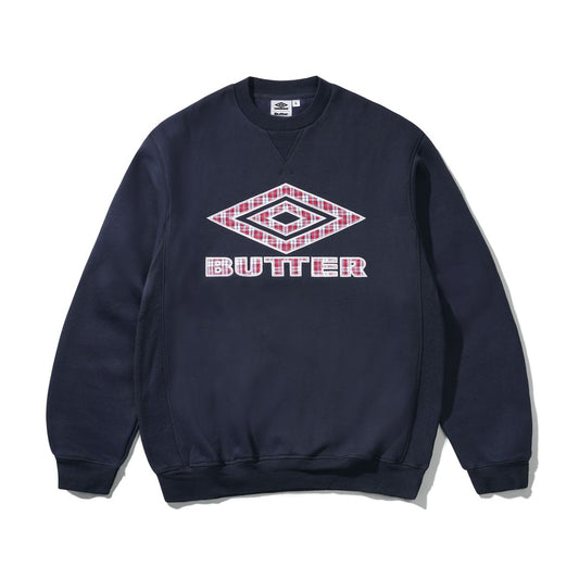 Butter Goods x Umbro Diamond Applique Crewneck - Navy