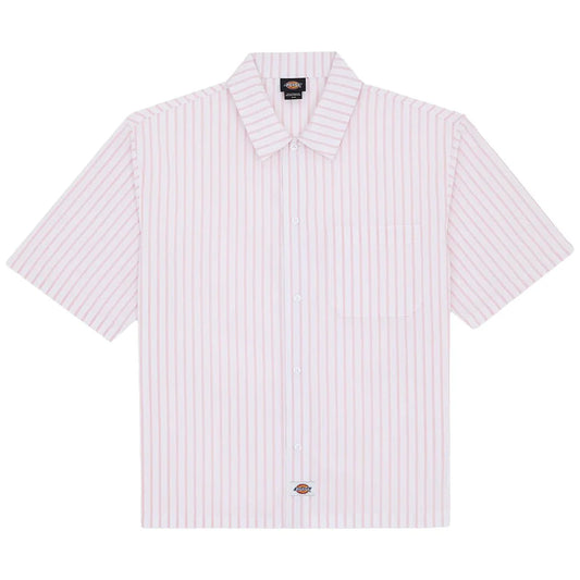Dickies Venedocia Short Sleeve Stripe Shirt - White