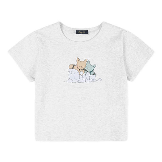 Dime Women's Fluff Tee - Ash