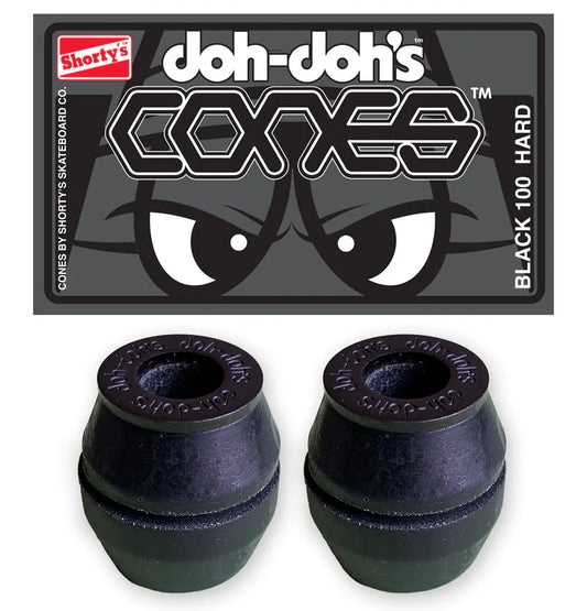 Shorty's Doh Doh Cones Bushings - Hardeest Black 100A