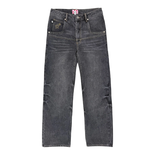 Star Team Normal Fit Drop Jeans - Black