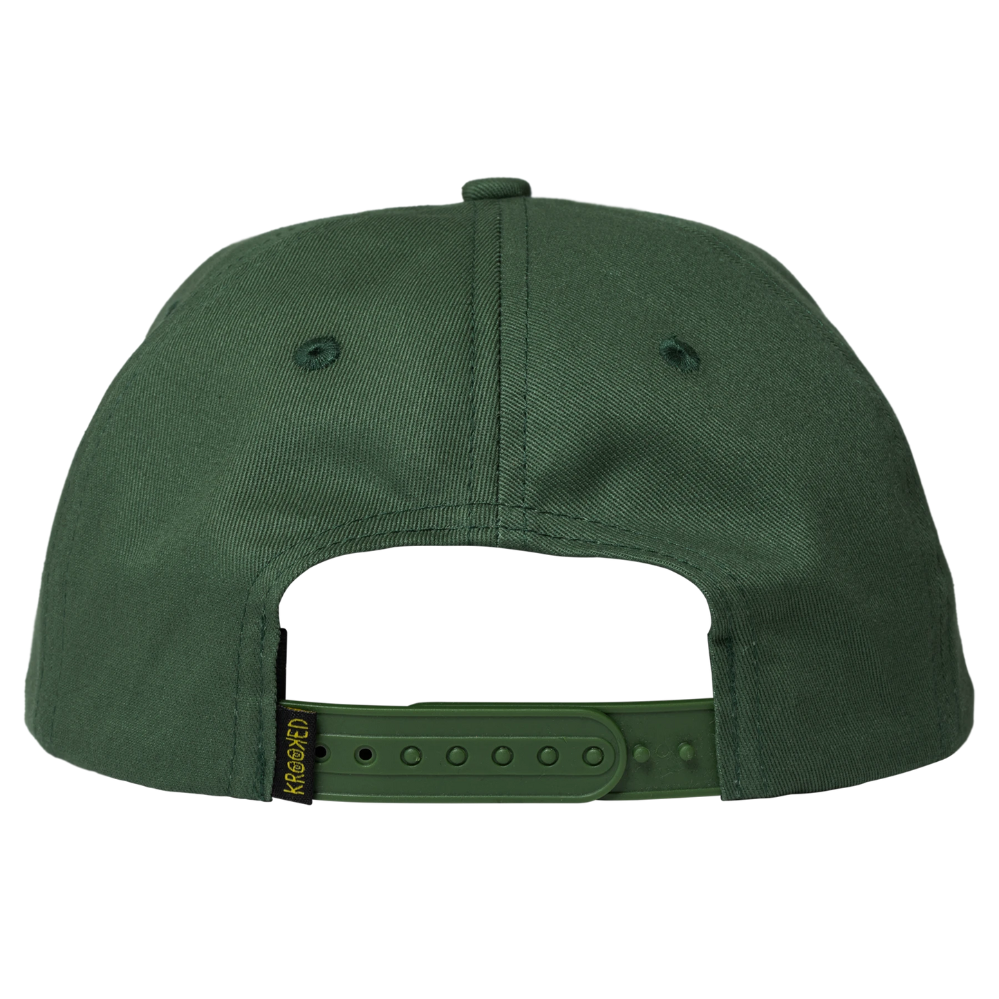 Krooked Eyes Snapback - Dark Green/Yellow