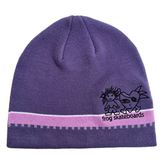 Frog Pirate Beanie - Purple
