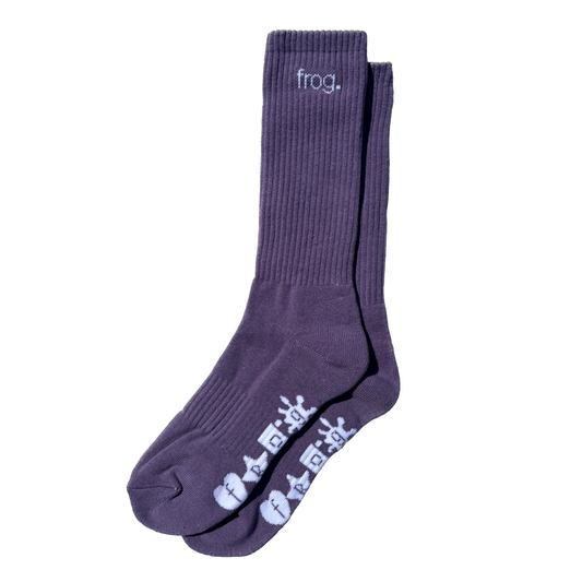 Frog Socks - Plum