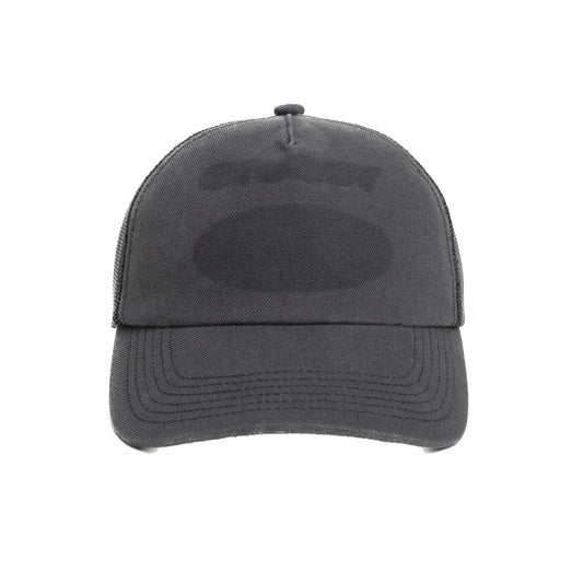 Stussy Hc Ghost Logo Trucker Cap - Black