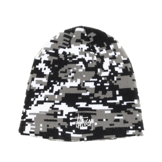 Stussy Basic Skullcap Beanie - Digi Camo Grey
