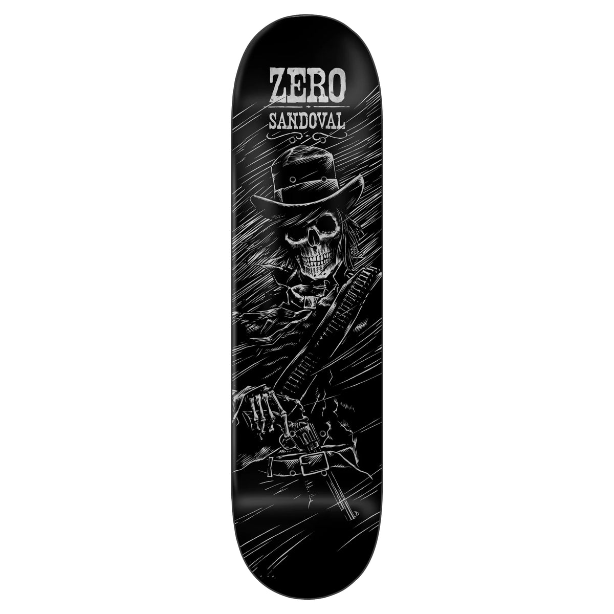 Zero Sandoval Gunslinger 30 Year Reissue Deck - 8.5 Black Dipped