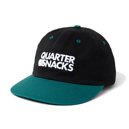 Quartersnacks Journalist Cap - Black/Green