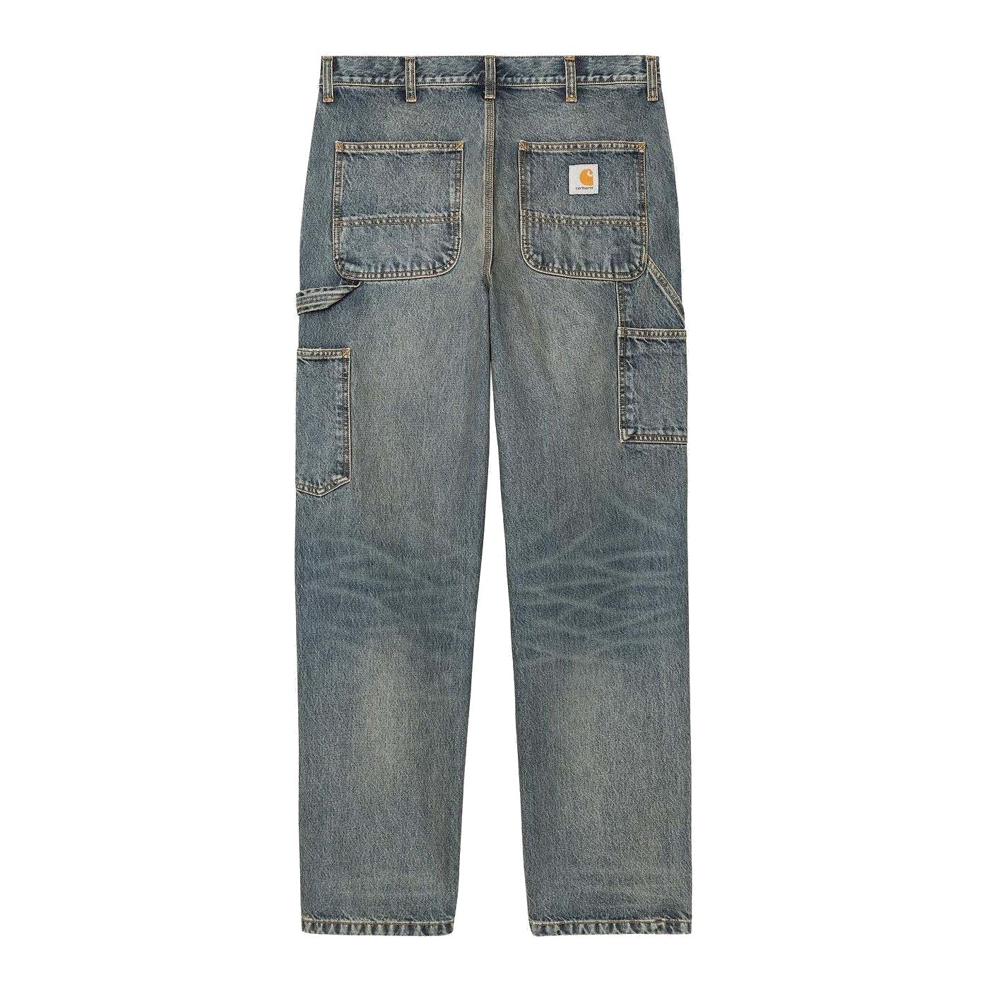 Carhartt WIP Single Knee Pant - Blue Worn Used Wash