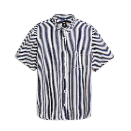 Vans Lawson Stripe Button Up - White/Dress Blues