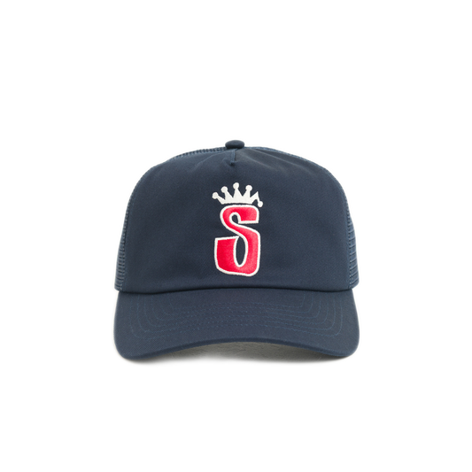Stussy Trucker S Crown Cap - Navy