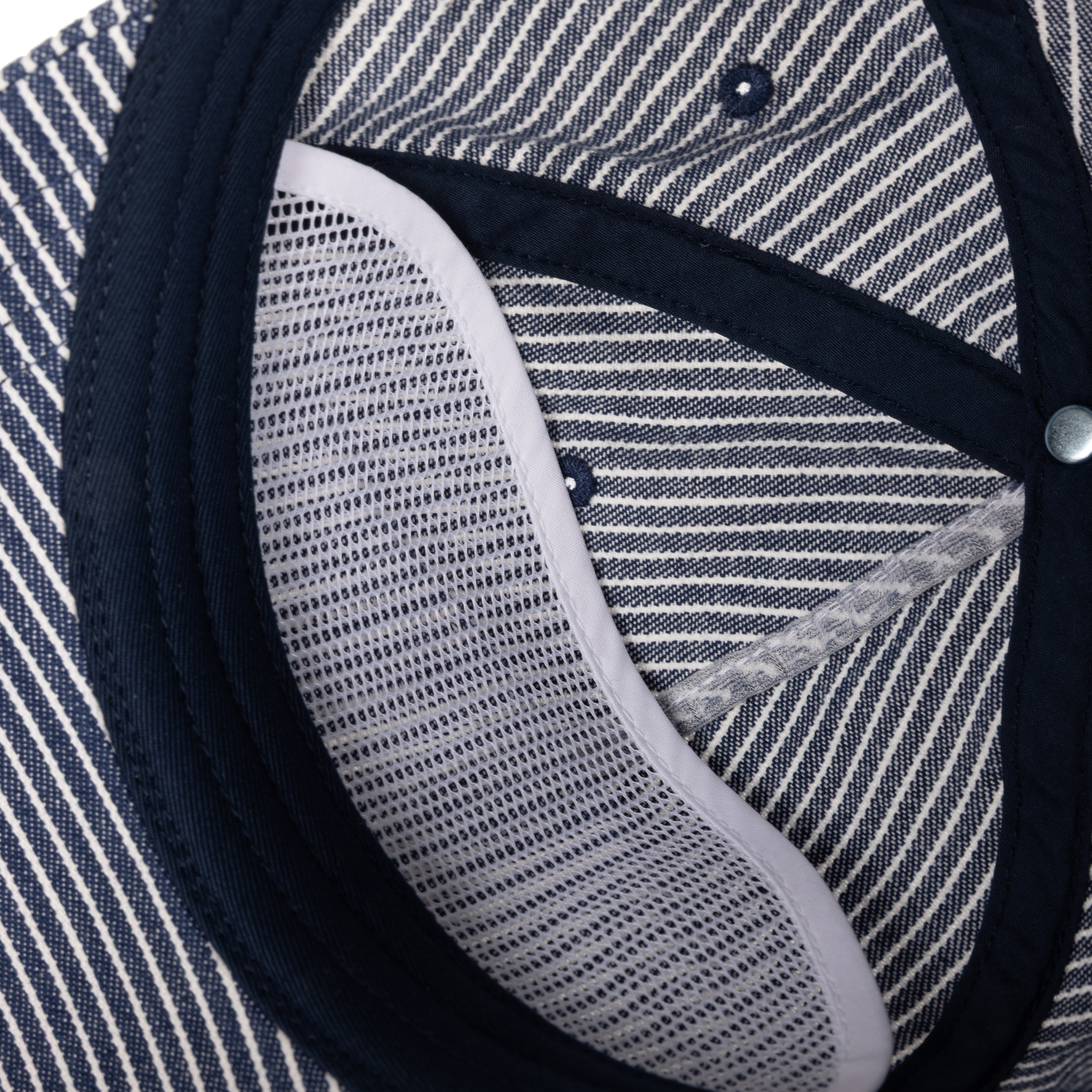 Dime Striped Worker Cap - Navy