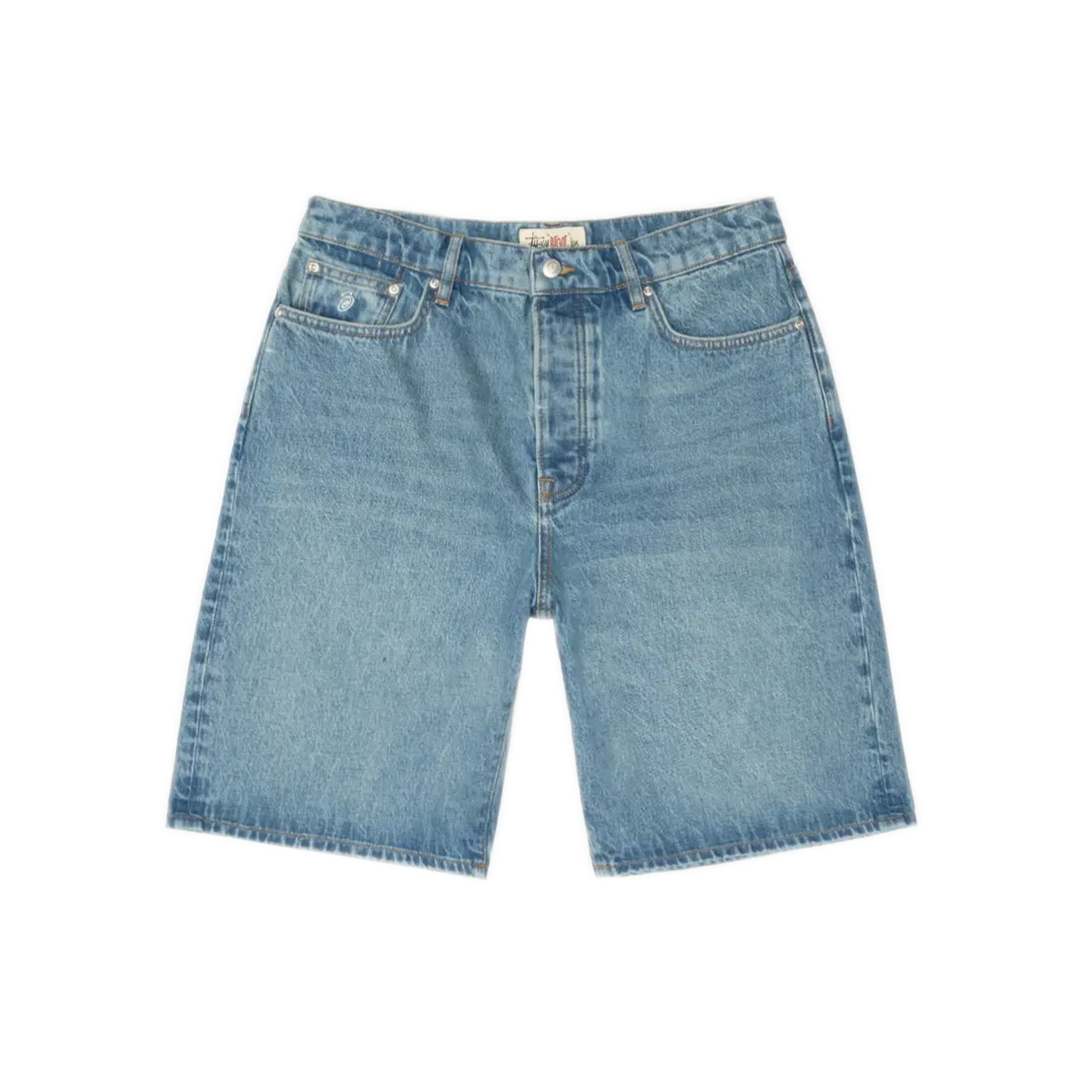 Stussy Big Ol' Denim Short - Washed Blue – Ninetimes Skateshop Stussy Big Ol' Denim Short - Washed Blue – Ninetimes Skateshop