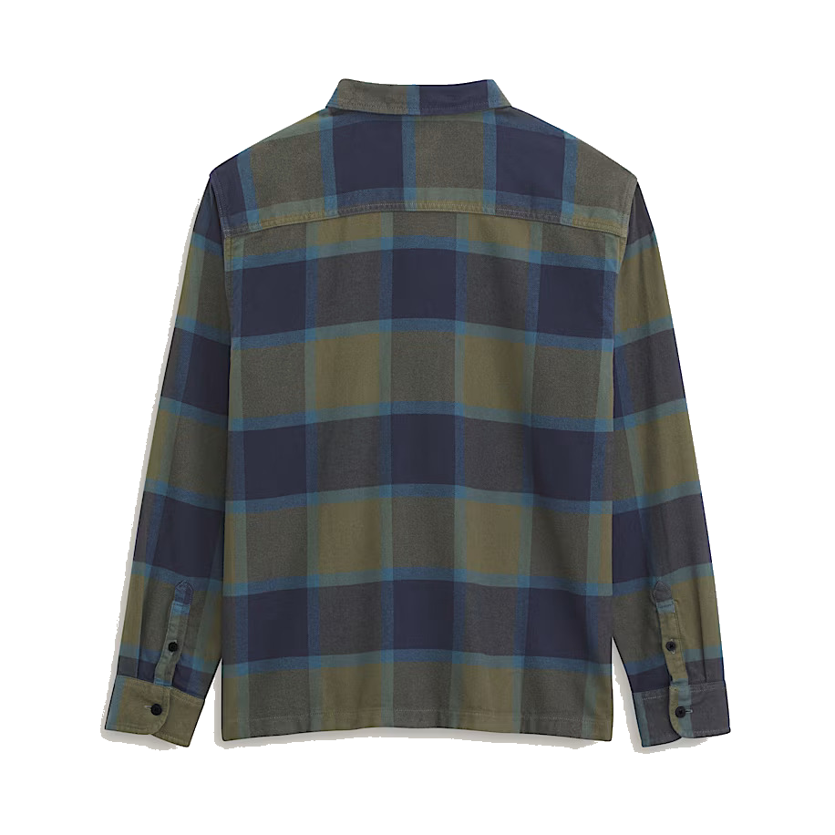 Vans Larkspur Plaid Flannel Shirt - Grape Leaf Green/Parisian Night Blue