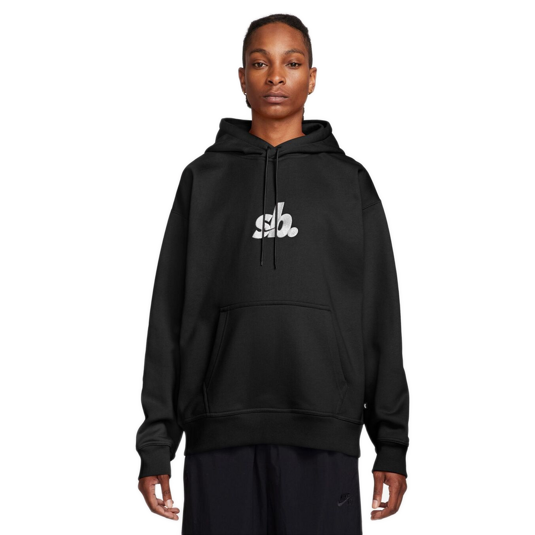 Nike SB Fleece Skate Hoodie - Black/White