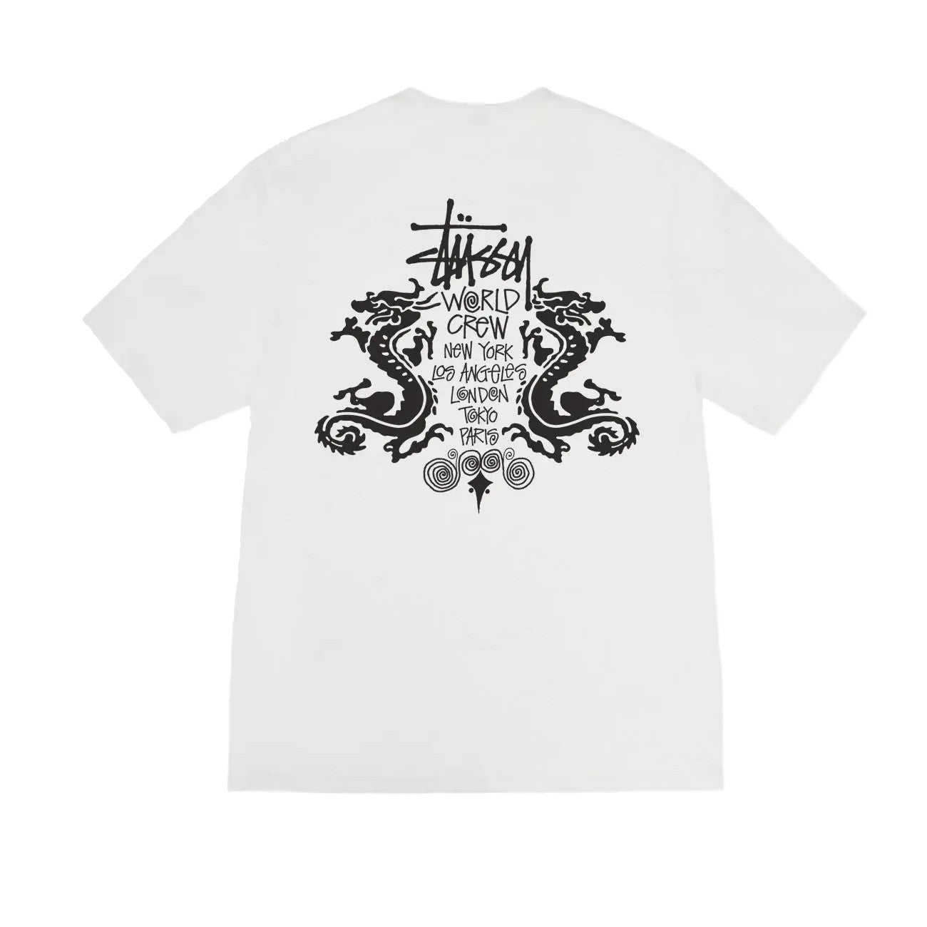 Stussy Double Dragon Pigment Dyed Tee - Natural – Ninetimes